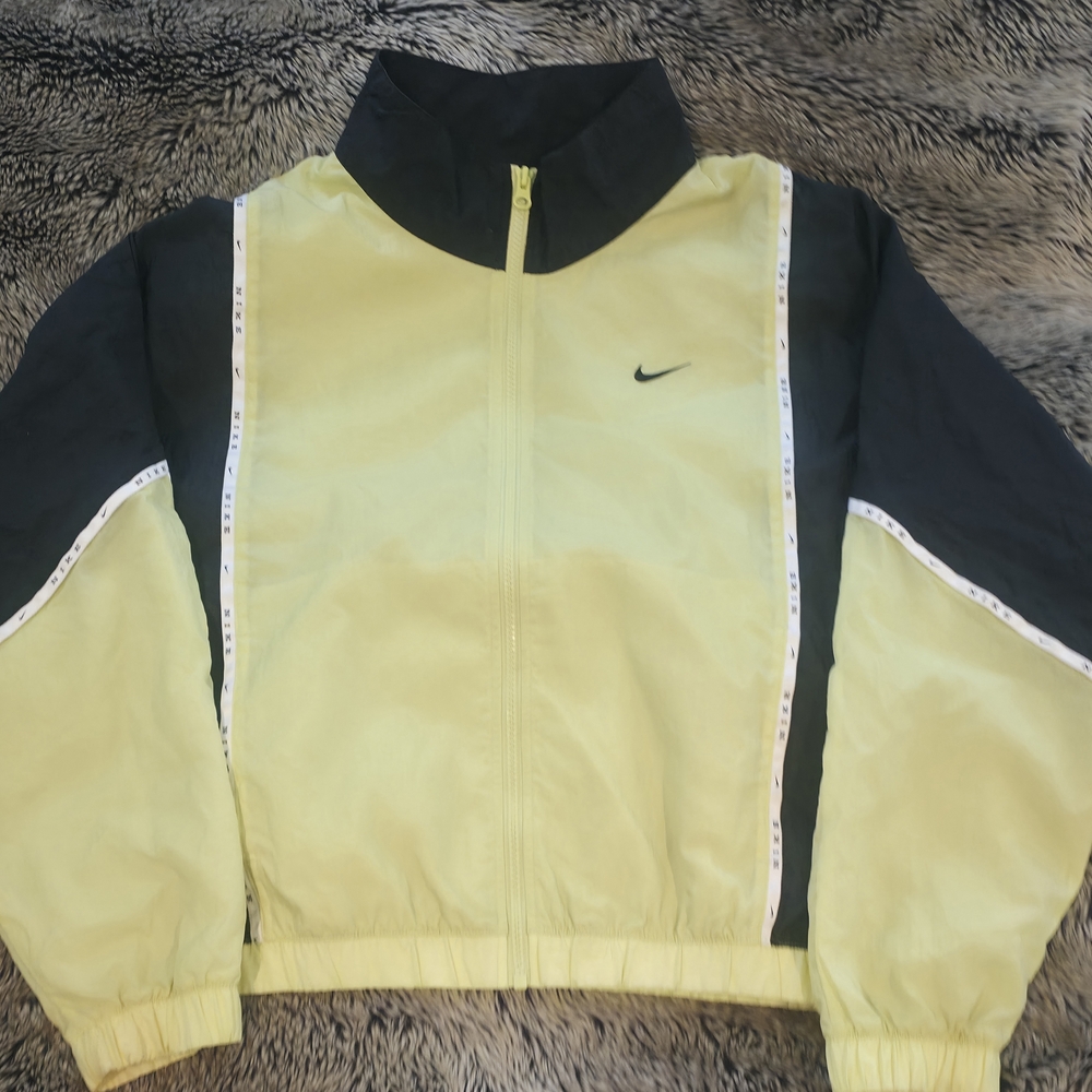 Nike Yellow and Black Windbreaker Jacket